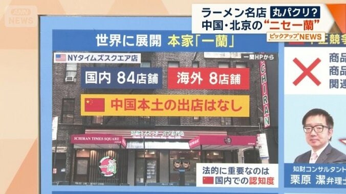 中国本土には店舗を置いていない