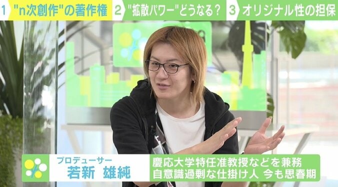 「踊ってみた」「歌ってみた」 “n次創作”の著作権は？ 若新雄純氏「権利者へのリスペクトはAIに判断できない」 6枚目