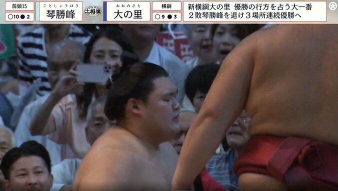 まさかの4敗目を喫した新横綱・大の里