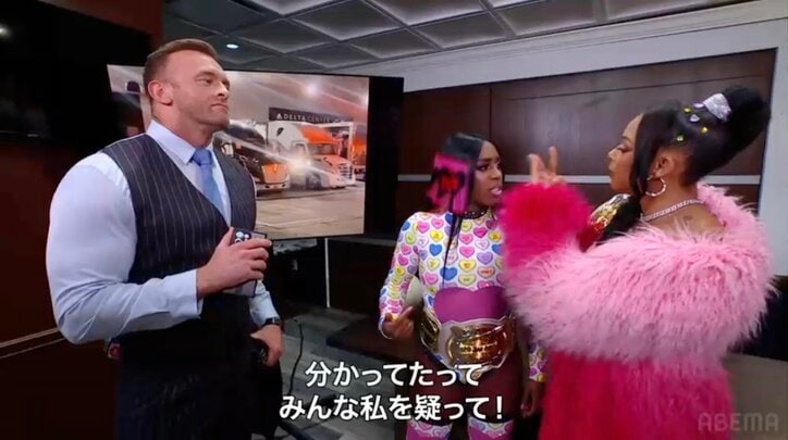 【映像】衝撃の伏線回収→ “濡れ衣”女子レスラーはブチギレ