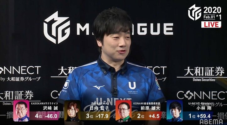 険しい航海もロボにブレなし 小林剛、今期5勝目「まだ20戦あれば」とセミファイナルにロックオン/麻雀・Mリーグ