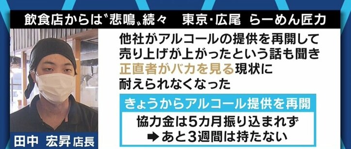 「7時半になるとラストオーダーを伝える日々、もう耐えられない」時短営業をやめ、酒類提供を再開した焼肉店オーナーの憤り