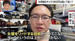 「カリスマで5万円」アダルトビデオ業界のギャラ事情をレジェンド男優が解説 監督としての報酬は月800万円になることも