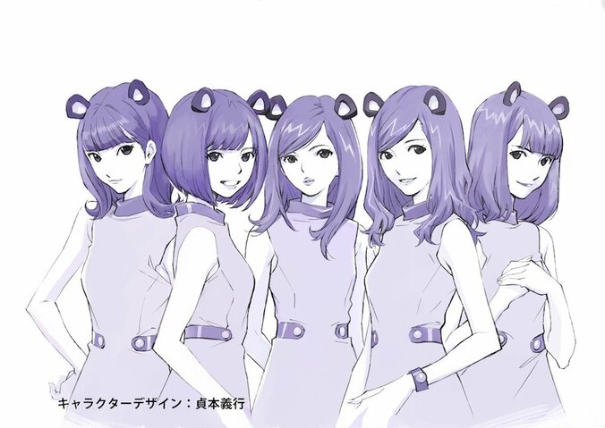 乃木坂46メンバーが貞本義行氏デザインでアニメ化!あす一夜限りの放送 1枚目