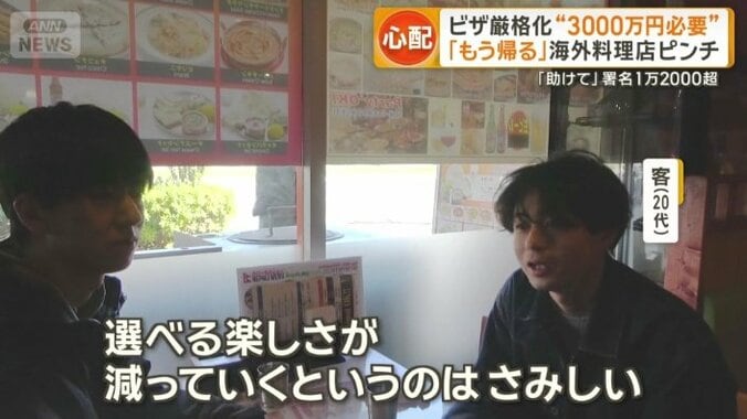 店閉店の可能性に悲しむ利用客