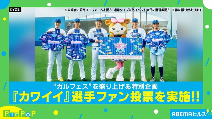 「『カワイイ』選手ファン投票」