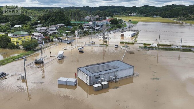 千葉豪雨 広範囲で浸水続く 各地で土砂災害も 停電でエアコン使えず「汗が滝のよう」 1枚目