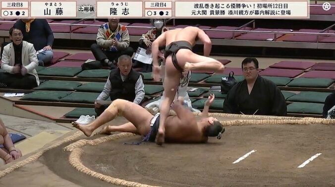 極細マッチョ力士、ライバルをぶん投げた衝撃シーン