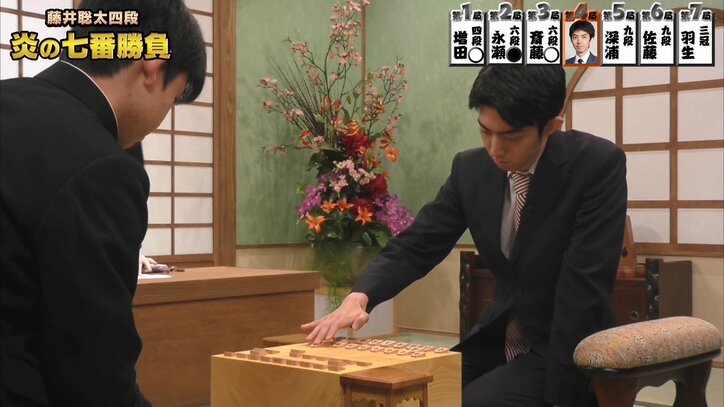 将棋・藤井聡太四段「炎の七番勝負」若手最後の相手は中村太地六段　4月2日に放送