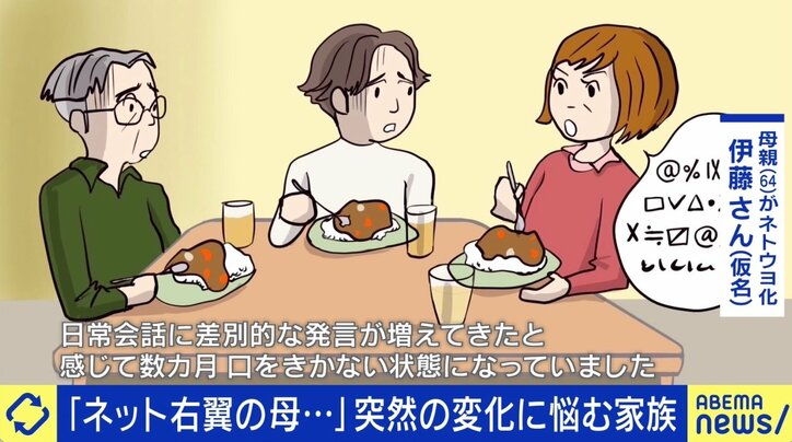 特定の国への差別的発言に悩む息子「母親がネトウヨ化…」まとめサイトの陰謀論、高齢者にどう影響?
