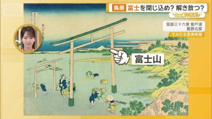 富士山を「閉じこめ」た北斎