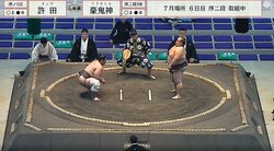 負けた力士が「なんてこった！」強すぎる序ノ口力士に「そんなに差があるのかw」驚き