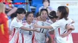 なでしこジャパン、W杯女王スペインに1ー3逆転負け　田中美南のゴラッソで先制も国際親善試合3連敗
