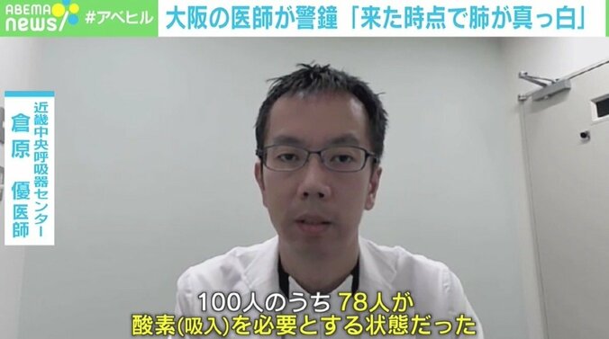 病床ひっ迫で入院厳しく…「来た時点で肺が真っ白」 大阪の医師が警鐘「第3波以前とは全く別の病気という印象」 1枚目