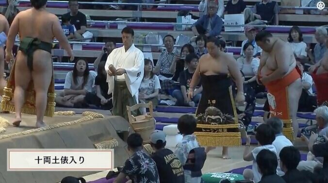 三田の化粧まわし姿