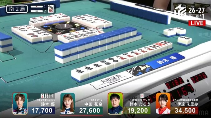 役満よりも勝利！鈴木優、現実的な選択から引き込んだ三暗刻での満貫