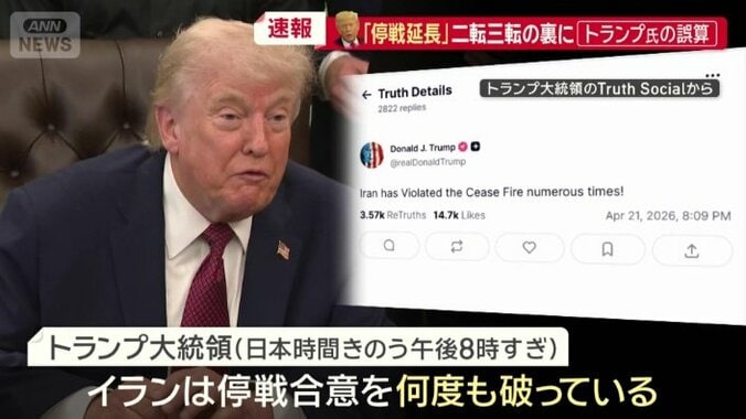 トランプ大統領の投稿