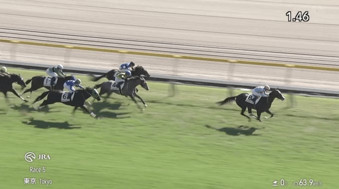 【映像】「半端ない」“世界最強馬の妹”ノーステッキ圧勝デビュー