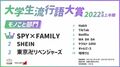 「Vaundy」「SPY×FAMILY」「はにゃ？」2022年上半期の大学生流行語大賞を発表