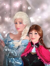叶姉妹『エアコミケ-2日目❤️ファビュラスな✨「⚜️アナと雪の女王」❤️アートコスプレシリーズ✨✨』