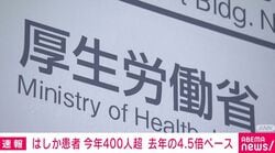 はしか患者 今年400人超 去年の4.5倍ペース