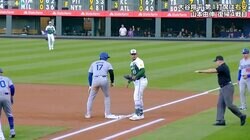 セーフ判定だったのに…大谷翔平が珍しい走塁ミス！ ベッツの打球で爆速帰塁も「アウト」現地中継が捉えた決定的瞬間