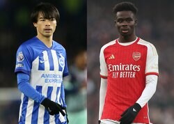 アーセナル対ブライトンのスタメン発表！三笘薫がプレミア２試合ぶりの先発、11試合ぶりのゴールなるか？冨安健洋は怪我でベンチ外