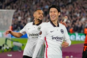 鎌田大地、EL通算11得点でアジア人最多に…今季得点王も射程圏内