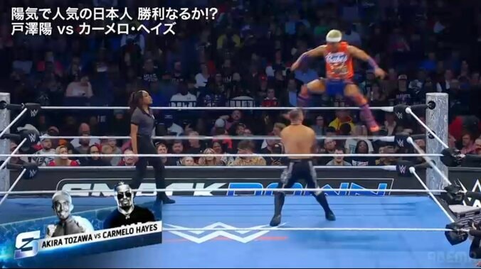 【映像】人気日本人レスラー、アクロバティック“報復ダイブ”