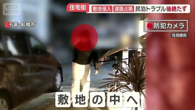 敷地の中へ