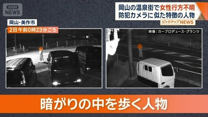 暗がりの中をしっかりとした足取りで進む人物