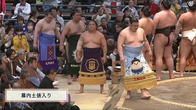 「何だこの可愛い力士」人気力士の化粧まわしが話題 幕内土俵入りで“癒し”の光景 4枚目