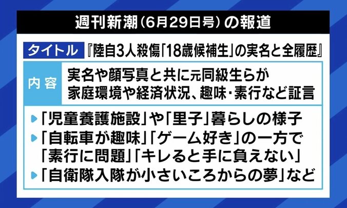 発砲の自衛官候補生、週刊誌の“18歳を実名”報道が物議 公益性に名前は必要？ 更生とのバランスは 3枚目