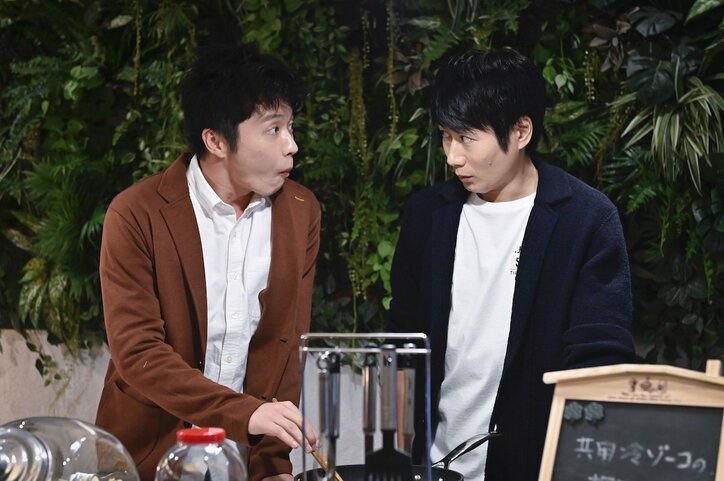 千葉雄大が田中圭のネクタイを掴み“網ドン”!『おっさんずラブ-in the sky-』ラブシーン(?)写真公開