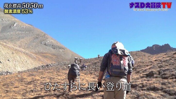 「マジで死ぬから…」ナスD、過呼吸で倒れたスタッフにドリンク差し出す 標高5000メートルで見た笑顔と悔し涙