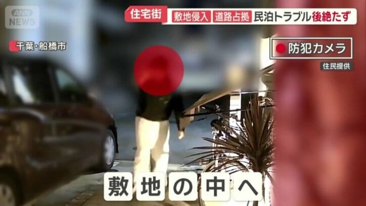 敷地の中へ