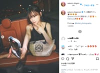 重盛さと美の“大人な色気”あふれるスリップワンピ姿にファン悶絶「絵に描いたみたい」「いつもより更に大人っぽい」