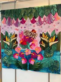 キャシー中島『オハナキルト展がスタート』