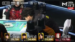 顔と牌がぶつかりそう！俳優雀士・萩原聖人、気持ちが入り込んだ試合中の姿勢にファンがびっくり「近い近い」／麻雀・Mトーナメント