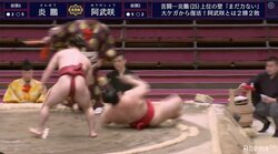 空中戦を仕掛けた炎鵬に視聴者は大興奮も、花田虎上氏は「もっとパワーがあったら吹き飛ばされていた」