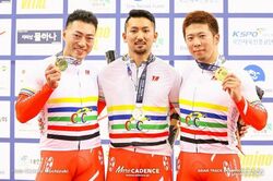 男子自転車・最強チーム、アジアチャンピオン2連覇！ 誤テロップに「そんなに若く見えたかな」