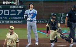 大谷翔平の44号特大アーチに「キレた？」 相手投手に“異変”… 被弾確信リアクションに「また被害者の会か」