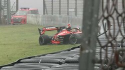 フォーミュラカーが「川に乗って…」 雨の富士で起きたクラッシュ、“日本一速い男”も「ハイドロしてた」と舞台裏を証言