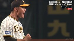 西純矢、逆転を呼ぶ魂のリリーフ！自身のミスからピンチ招くも空振り三振でしのぎ咆哮