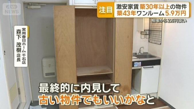 何にも勝る家賃の安さ