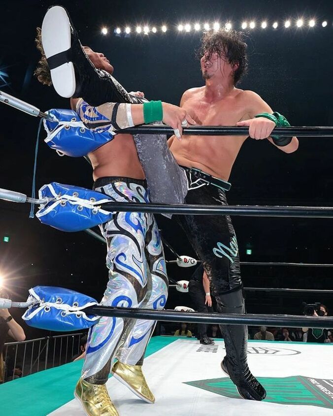 「ベルト、そして舵を取っているのが俺」ジェイク・リー、丸藤正道を撃破でGHCヘビー2度目の防衛に成功 2枚目