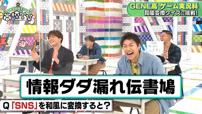 「SNS」「はじめてのおつかい」を“和風”に変換すると？GENERATIONSの名回答にすゑひろがりずも驚き 4枚目