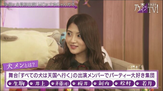 AbemaTVの応援隊！ 乃木坂46”犬メン”が46時間TVに意気込み「もっと砕けた姿を見て欲しい」 3枚目