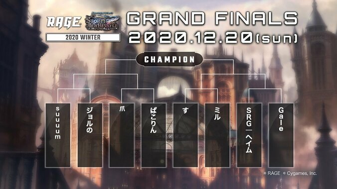 全国からの参加者約1万人の中から勝ち上がった8人のファイナリストが優勝賞金400万円をかけて戦う王座決定戦！／RAGE Shadowverse 2020 Winter 2枚目