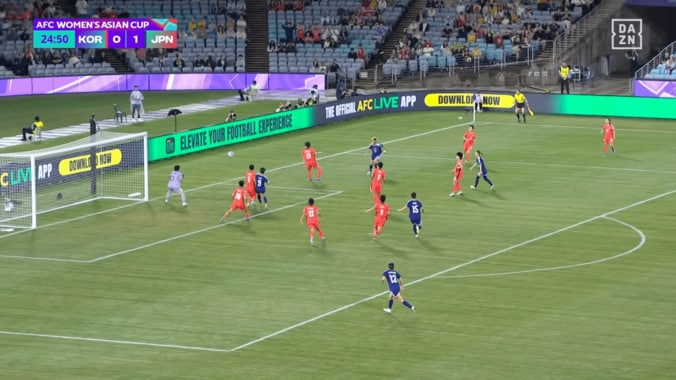 「えっ？入ったの？」なでしこ浜野まいか、日韓戦で衝撃スーパーゴール！まさかの角度から“ニア上ズドン”に韓国選手も唖然「すごいところ決めたな」 4枚目